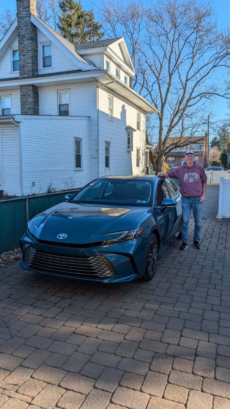 Ed with his 2026 Toyota Camry XLE AWD