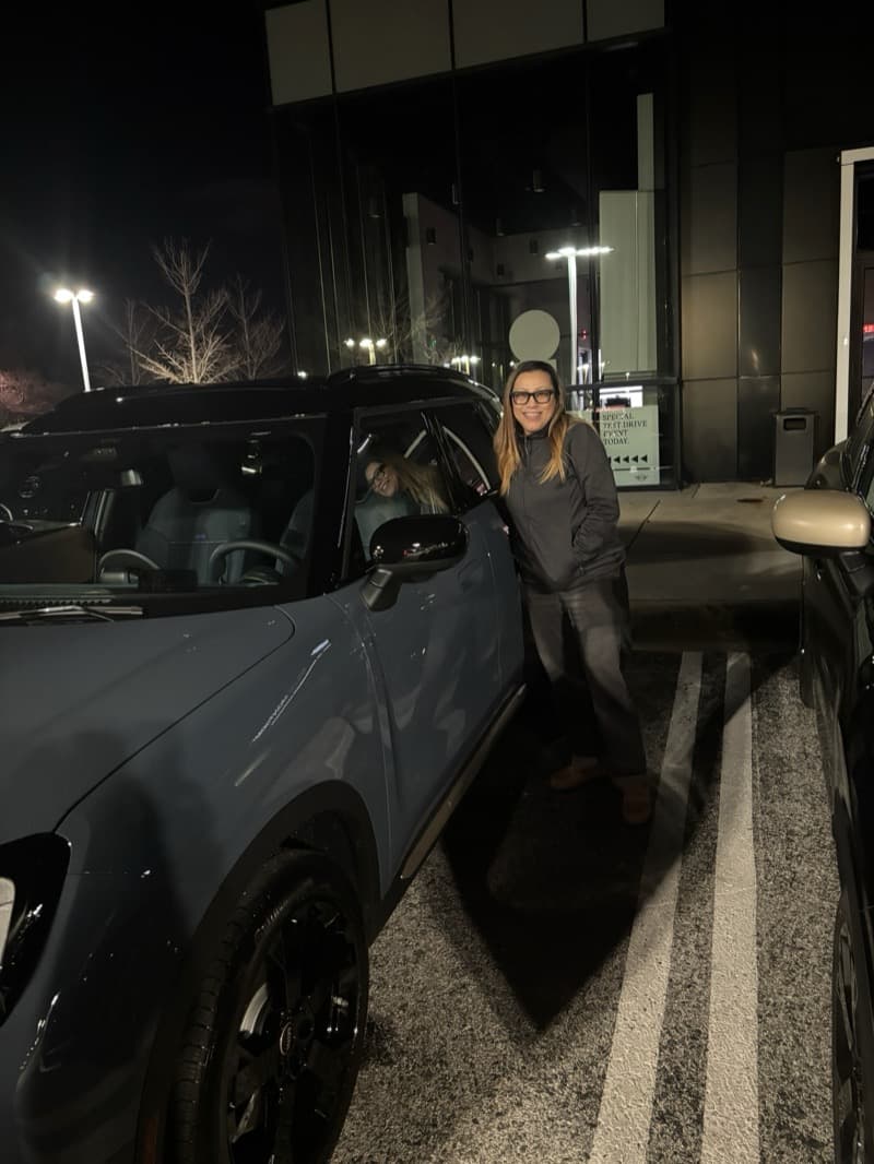 Erin with her 2026 Mini Countryman S ALL4