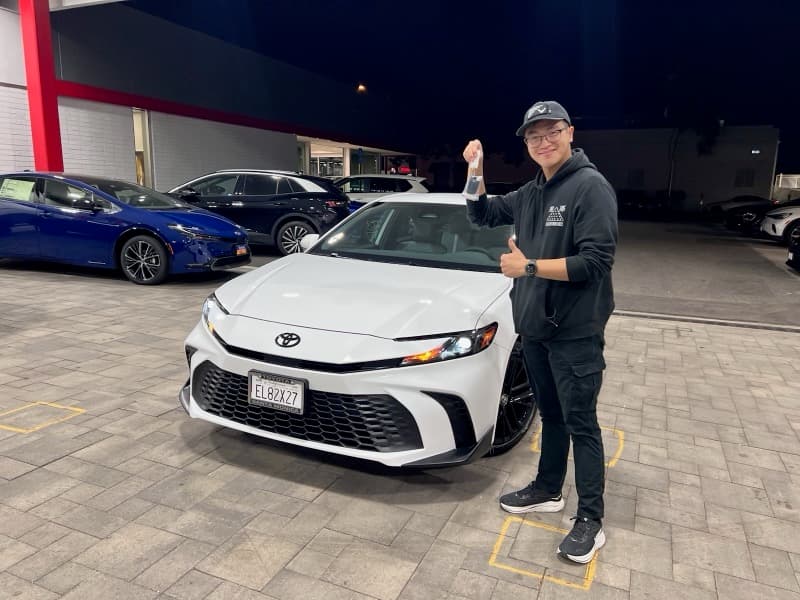 Jimmy with his 2026 Toyota Camry SE